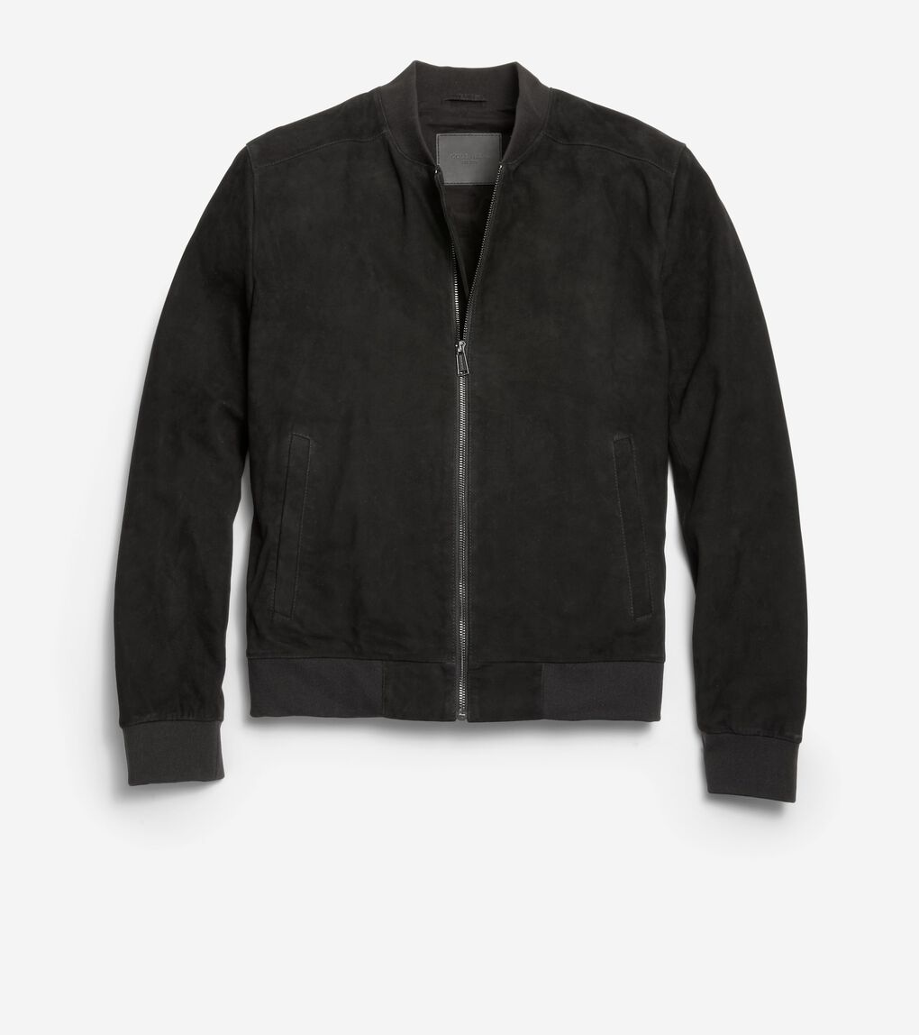 ZIP FRONT SUEDE JACKET